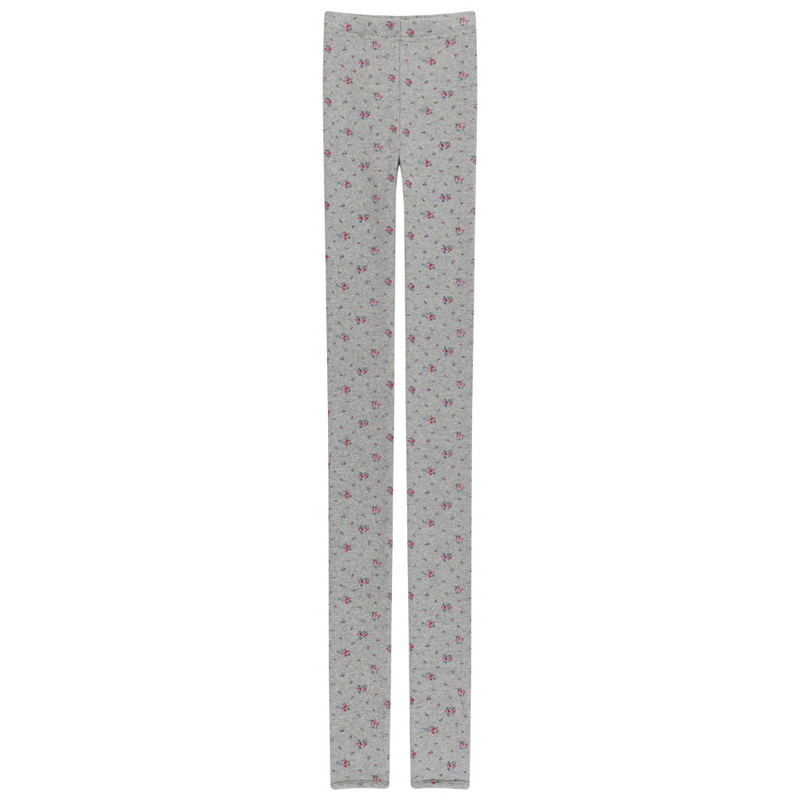 Nuo Xiaola Genuine Product 2026 Spring New Collection Korean Designer Brand Coys*Io Floral Stretch Leggings