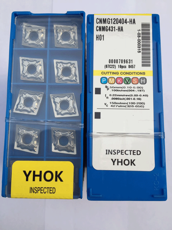 Korea YHOK aluminum special numerical control blade for blade copper CNMG120404-HA CNMG120408-HA