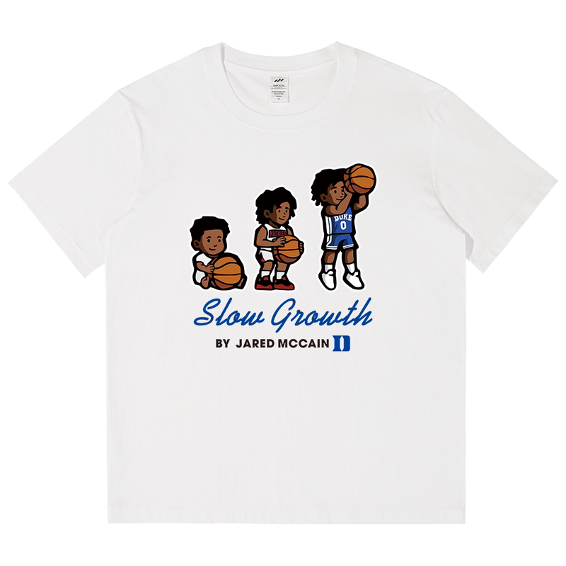 76Ers Magic Brother Jared Mccain Duke Hand-Drawn Anime Casual Basketball Loose Cotton Short-Sleeve T-Shirt Trendy