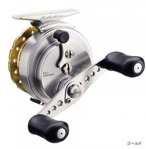 SHIMANO Jubilee Mano Former Wheel Raft Fishing Wheel New SEIHAKOU 60 Gold Blue Spot