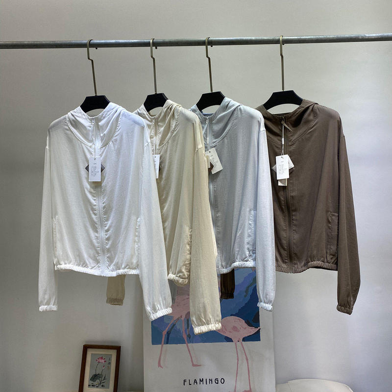 【78 Lenzing Tencel~Linen Cotton】Hooded Jacket for Women, Summer Thin Style, Airy Sun Protection Top 【78 Lenzing Tencel~Linen Cotton】Hooded Jacket for Women, Summer Thin Style, Airy Sun Protection Top