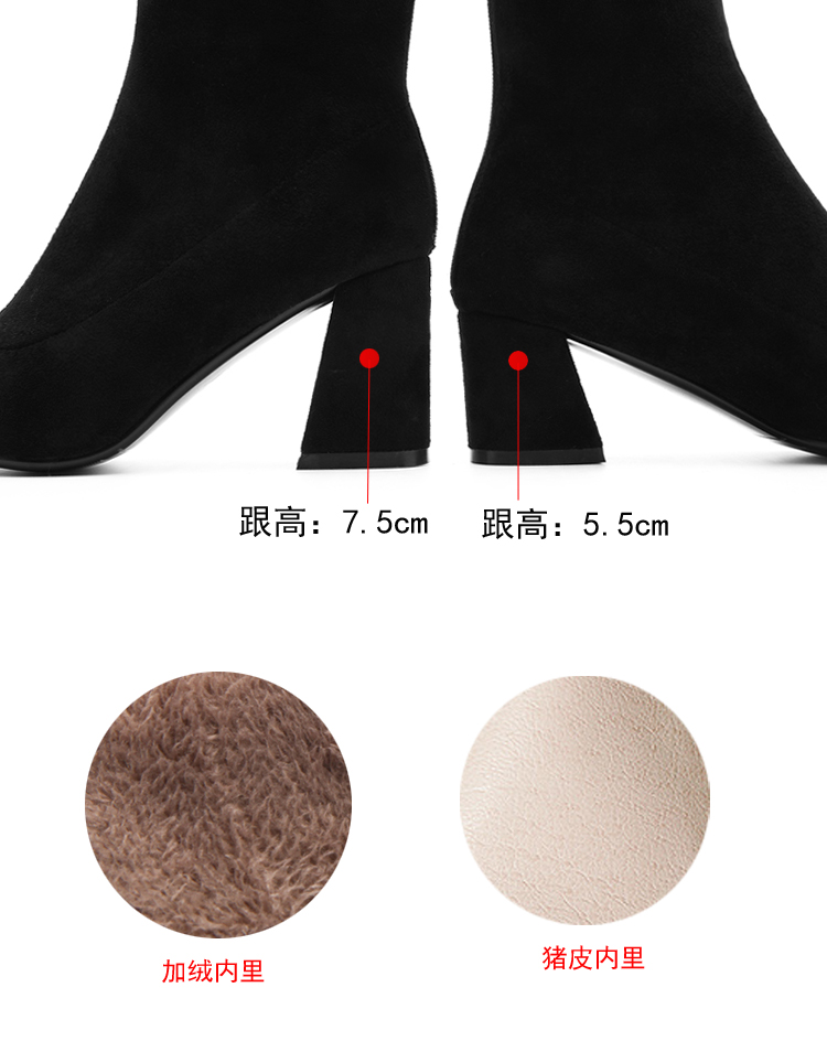 Bottes mi-saison femme YFEITIAN    en TPR  - Ref 3249655 Image 7