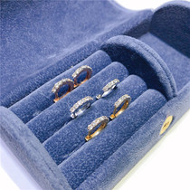 30 points natural real diamond row diamond 18K white gold gold color gold ear buckle ear ring made in Japan seiko double-sided can be worn