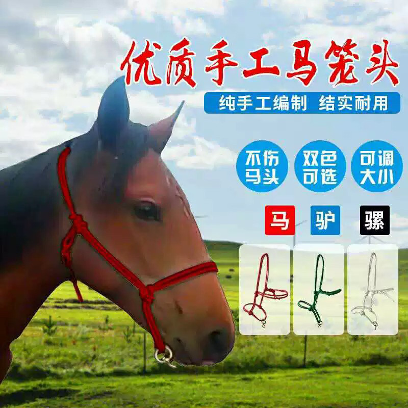迪凯侬笼头马笼头尼龙绳纯手工:马术爱好者的必备神器!🏇-牵马-淘宝百科网