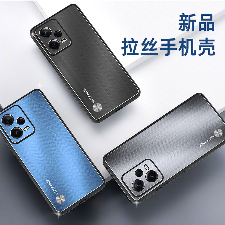 Very Nice Brushed Metal Spider Note 12, Note 12 Pro, Note 12 Pro+ Phone Case
