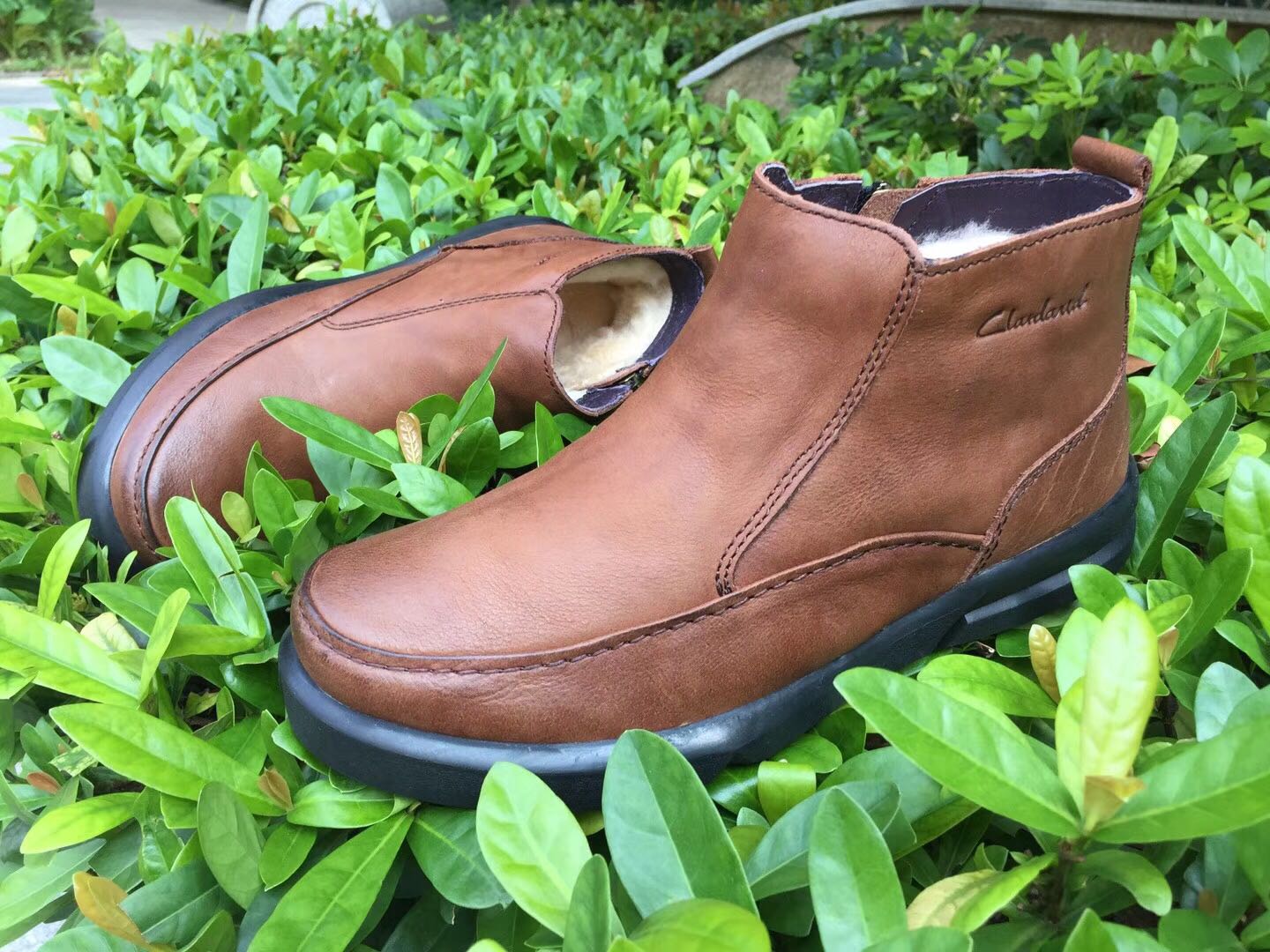 Giày cotton mùa đông nam bằng lông cừu nguyên chất lông tuyết dày dày giày cotton cao để giúp giày thường giày sneaker