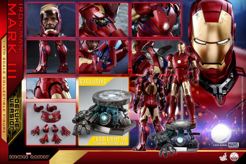 (SF) HOTTOYS HT QS012 Iron Man MK3 Deluxe Edition