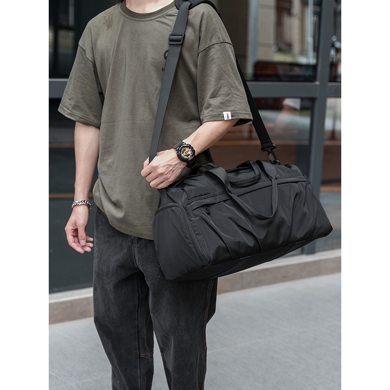Mk Xk Business Trip Travel Bag Trendy Men's Lightweight Hand Luggage Bag Dry and Wet Separation Sports Training Fitness Bag Crossbody
