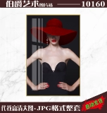 Современный европейский стиль легкий роскошный декоративная картинка Магазин фон настенные фрески творческий красавица красный персонаж висящий материал живопись материал