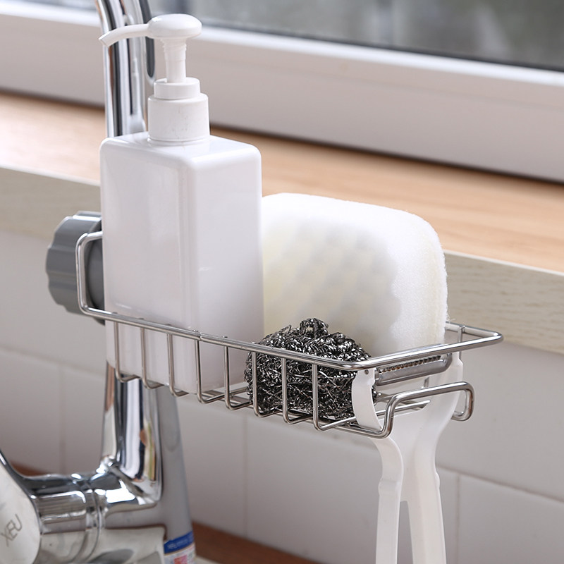 Creative Tap Shelf Obliteration Drain Rack Home Kitchen Free of perforated sink Sink Containing shelf Shelf Finishing