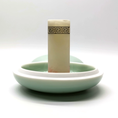 Большая чернильная подушечка, очень большая коробка, цвета киновари