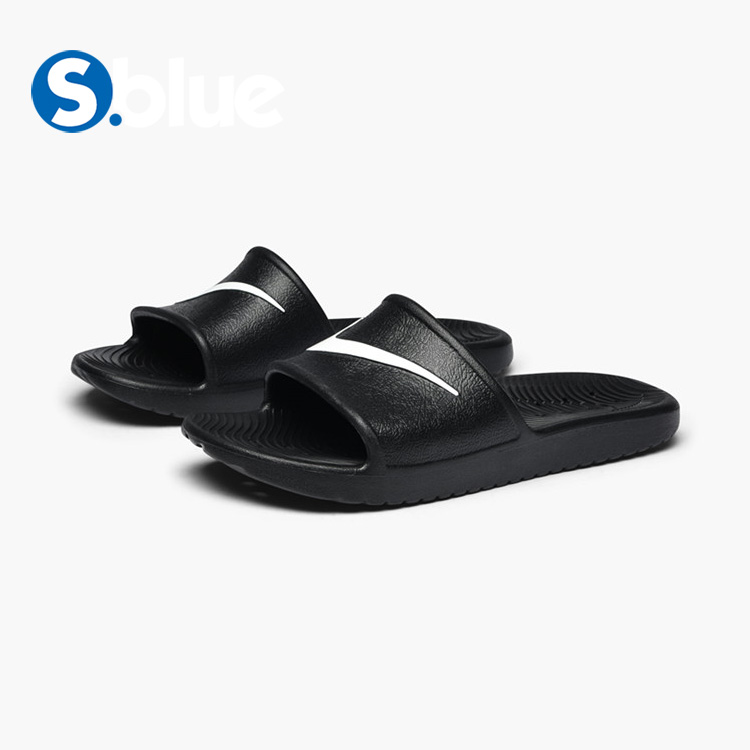 Nike / Nike Kawa Vòi hoa sen móc màu đen và trắng LOGO dép thể thao không thấm nước 832528-001 dép xốp