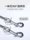High-End First-Layer Soft Cowhide Leash, Dog Supplies, Stainless Steel Small Dog Leash, Large Dog Golden Retriever Chain