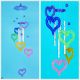 Creative imitation crystal wind chime decoration Japanese bedroom door decoration room children baby bell wind chime pendant decoration