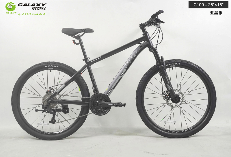 Grais C100 Aluminum Alloy Mechanical Disc Brake Shock-Absorbing Mountain Bike, Suitable for Students and Adults, 24-Speed Bicycle
