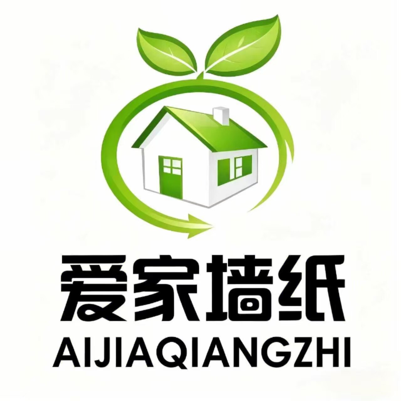 爱家诚信墙纸老店的LOGO