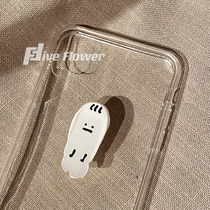 Intriguing small expression cream glued mobile phone shell suitable for iPhone12pro Max all-bag phone shell
