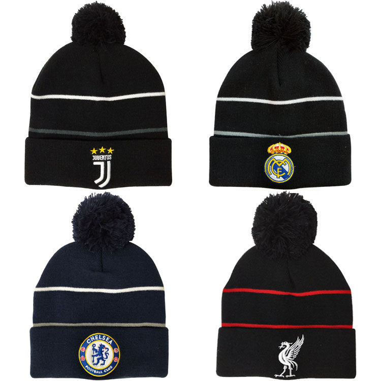 Real Madrid Paris Red Devlet Juventus Arsenal Chelsea Liverpool football team warm and cold hat wool hat-Taobao
