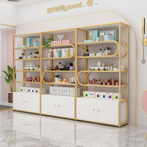 Cosmetic display cabinet multi-layer storage rack floor-standing product skin care product display rack nail beauty salon cabinet