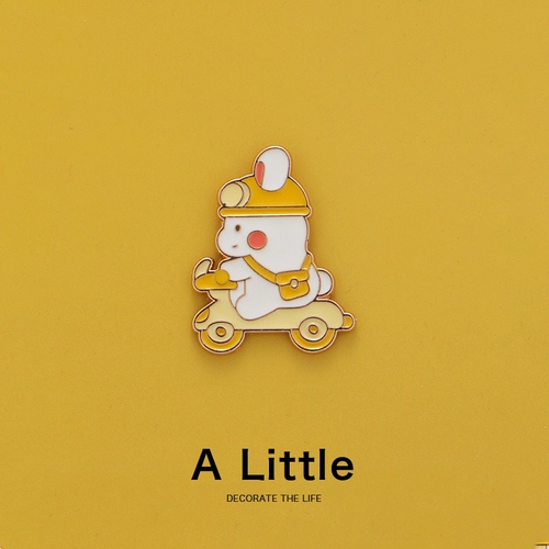 Оригинальный кролик, милая брошь подходит для мужчин и женщин, металлический значок для влюбленных, булавка для школьников