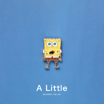 A Little SpongeBob Cute Japanese cartoon brooch for men and women metal badge couple pin decorations