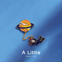 A Little square book sword brooch Starry Sky cute Japanese astronaut personality men and women pin bag decoration