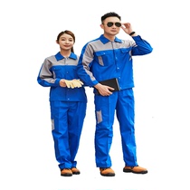 Summer work clothes suit mens and womens long and short sleeves wear-resistant factory workshop auto repair factory clothing Mechanical and electrical maintenance workers labor protection clothing