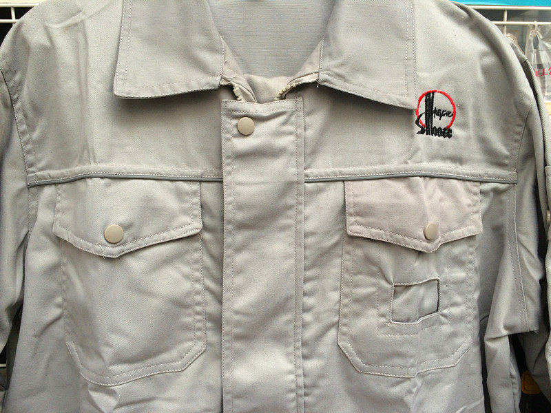 Sinopec Nanjing Engineering Company two three four five company work clothes Spring and autumn clothing Long sleeve suit Work wear T C blend