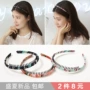 Hàn Quốc đơn giản headband vương miện thời trang răng kẹp tóc vải vải phụ nữ phụ nữ hoang dã phụ kiện tóc trượt headband trang sức kẹp nơ bản to