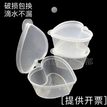 DISPOSABLE HEART-SHAPED 45ML 70ML JELLY PUDDING CUP PLASTIC SAUCE BOX TASTING CUP