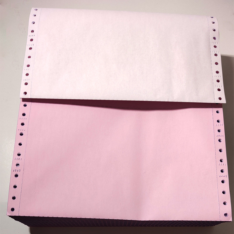 93mm computer photocopy paper triplicate pin-type four-linked healthcare details list single-dived list of couplets