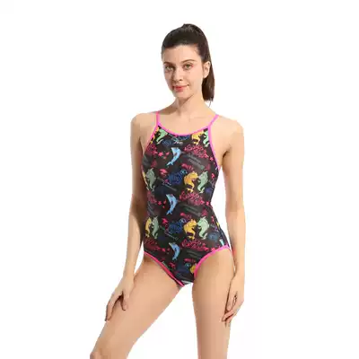 New brand new professional swimsuit women's one-piece triangle Sexy Slim backless backless competition training Sports swimsuit