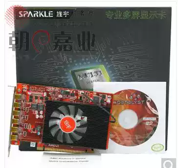 Hot-selling Sparkle multi-screen graphics card R7 350 Y6DP 4G large-capacity six-screen professional multi-screen graphics card