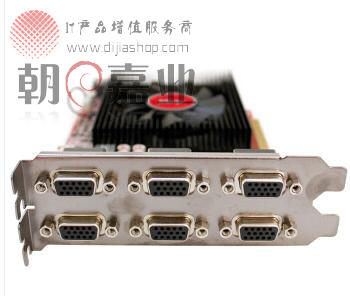 Jingyu multi-screen graphics card HD7600-6VGA direct out of six screens 6 screen stock speculation office native straight out without transfer