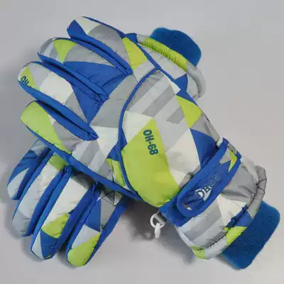 South Korea Attachment's OHOO female adult big child winter snow play windproof waterproof ski gloves Electric car gloves