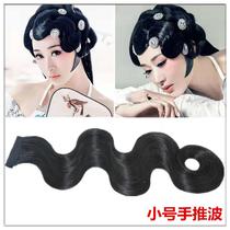 Latin dance wig childrens retro cheongsam wig one-piece girl fake bangs replacement film forehead