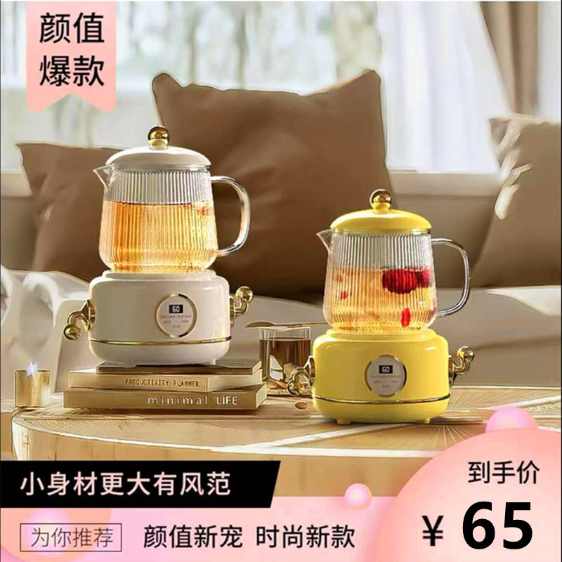 Health pot 2021 new mini office small tea maker household multi-functional flower tea kettle mini health cup