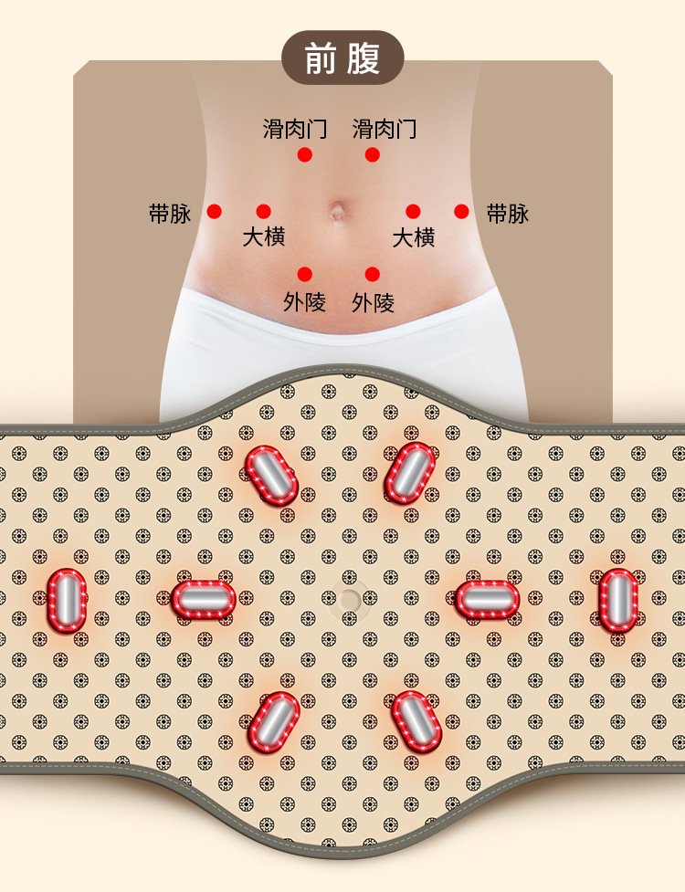 Мини-Массажер 扶元瘦腰腰带瘦肚子神器减肥燃脂减赘肉瘦肚子减小腹热敷震脂带 Phu Nguyen 1
