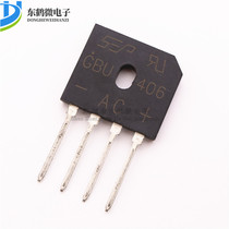 In-line GBU406 4A 600V flat bridge rectifier Bridge stack glass passivation rectifier