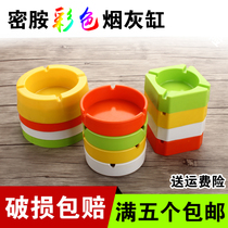 Color melamine ashtray Round plastic ashtray Bar ktv ashtray Internet cafe ashtray cat bowl Pet bowl