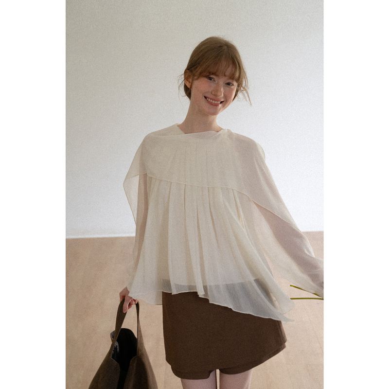Eggka French-Style Light and Airy Chiffon Shirt for Women, Autumn Design, Niche Long-Sleeve Top Eggka French-Style Light and Airy Chiffon Shirt for Women, Autumn Design, Niche Long-Sleeve Top