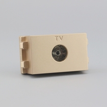 Champagne color 128 type TV module cable TV socket module TV module cable TV socket