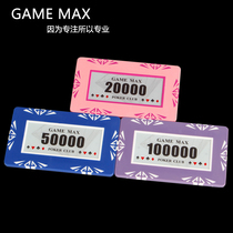 High-quality special square large chips Coin square chips Custom Mahjong chips for Texas Holdem