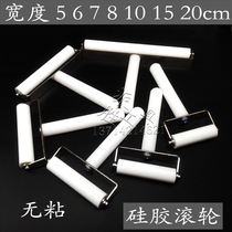  White silicone roller non-sticky roller for mobile phone maintenance screen pressure film manual glue push wheel separator