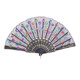 Seven Wing Chun Dance Dance Fan Folding Fan Lace Cloth Fan Ethnic Jazz Female Prop Fan Peacock Sequin Opening and Closing