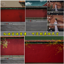 Photo studio photo costume background ancient style photo photography background cloth Forbidden City Palace Wall Red Wall Qing Palace Yanxi Raiders