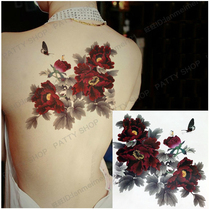 Tattoo stickers body painted stickers peony flowers fake tattoos photo photography tattoo stickers