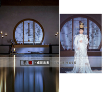 Photo studio photography background ancient costume photo theme background ancient indoor room background cloth Longevity Hall