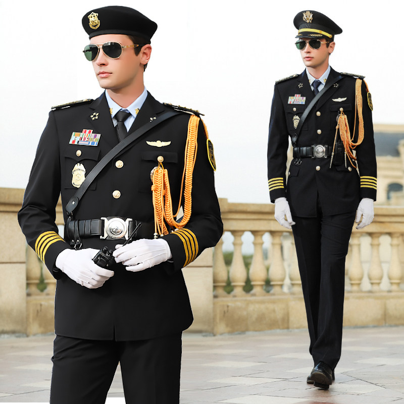 New style security uniform set property management suit jacket image sentry concierge dress men's overalls spring and autumn