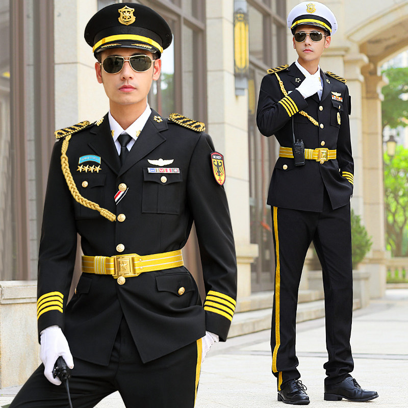 High-end new security clothing suit for men and autumn image granite industry sales building concierge ceremony